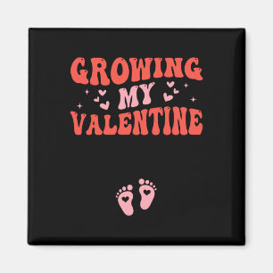 Growing My Valentine Pregnancy Announcement Valent Magnet
