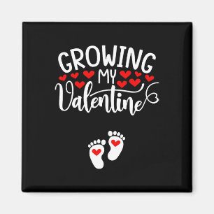 Growing My Valentine Pregnancy Announcement Valent Magnet