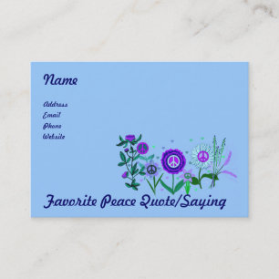 Growing Peace Business Card