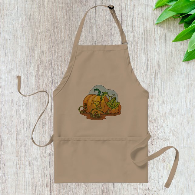 Growing Pumpkins Orange Vegetable Apron (Creator Uploaded)