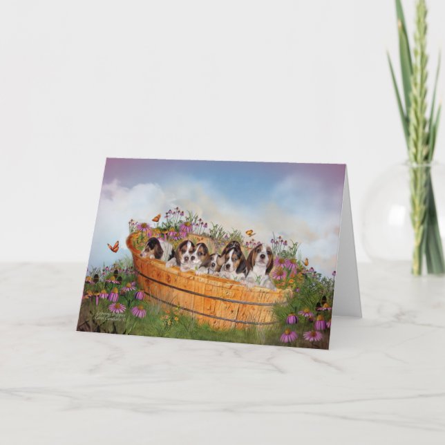 Growing Puppies ArtCard Card (Front)