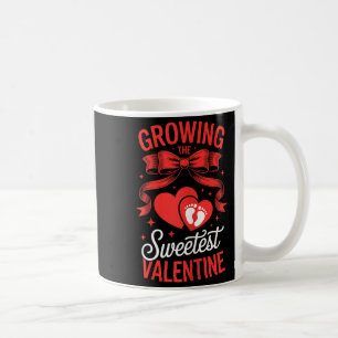 Growing The Sweetest Valentine Pregnancy Announcem Coffee Mug