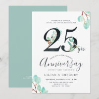 Growing Together 25th Anniversary Eucalyptus Theme