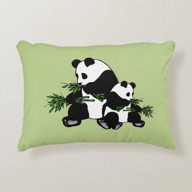 Growing Up Panda Decorative Cushion (Front)