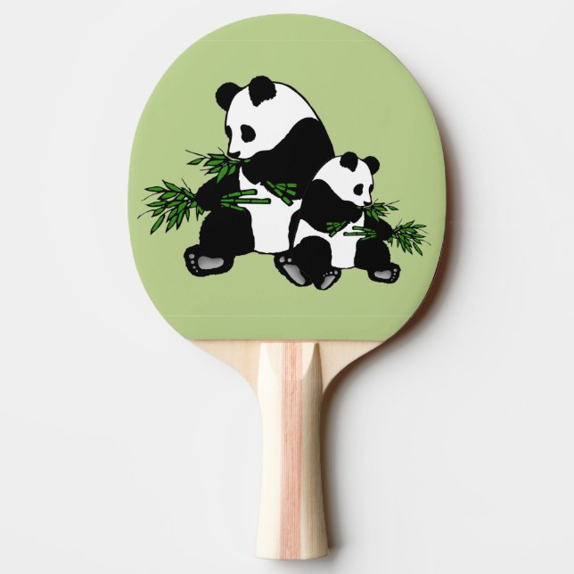 Growing Up Panda Ping Pong Paddle (Back)