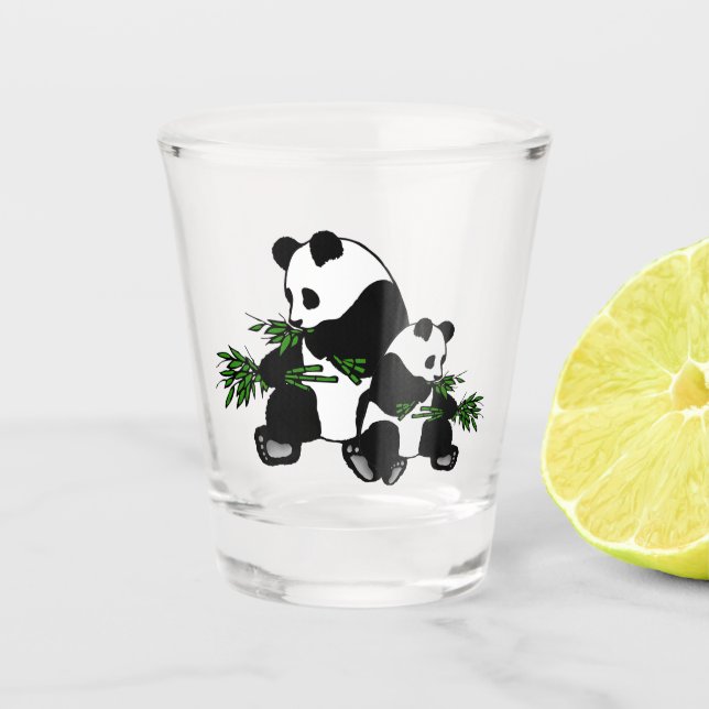 Growing Up Panda   Shot Glass (Front)