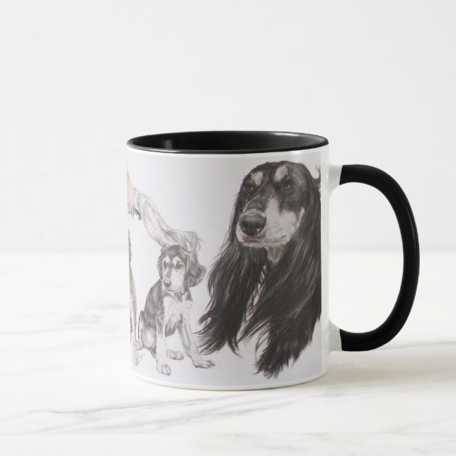 Growing Up Saluki Mug (Right)