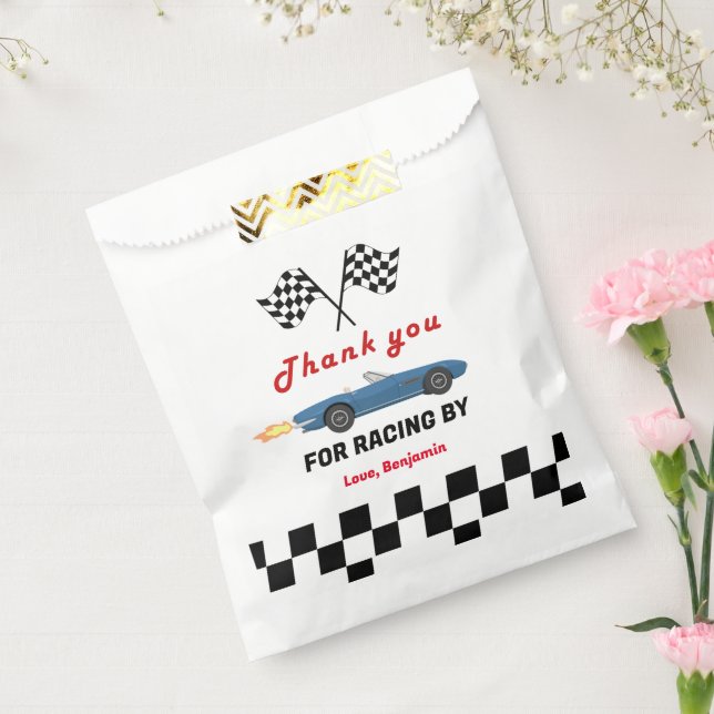 Growing UP TWO Fast  Race Car Boy 2nd Birthday Favour Bags (Sealed)