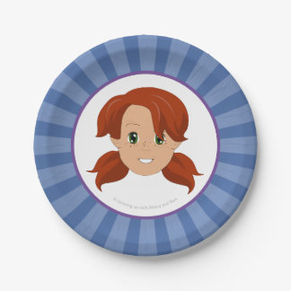 Growing up with Abbey and Sam Party Plate (Abbey)