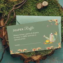 Growing with Love Diaper Raffle  Enclosure Card