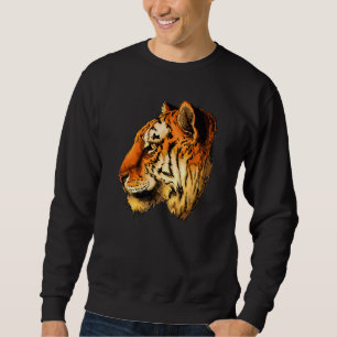 Growling Mouth Open Bengal Tiger Mens Womens Kids Sweatshirt