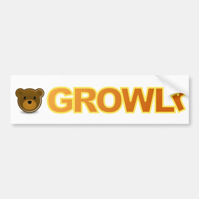 GROWLr Bumper Sticker (Front)