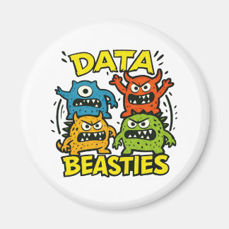 Growly Data Beasties magnet