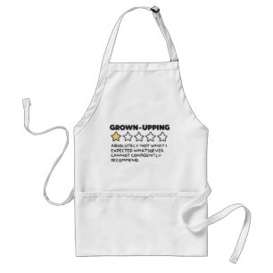 Grown-Up Adulting 1 Star Review Standard Apron