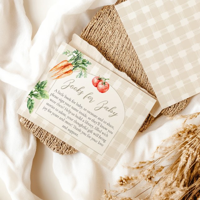 Grown with Love Market baby shower book request  Enclosure Card (Creator Uploaded)