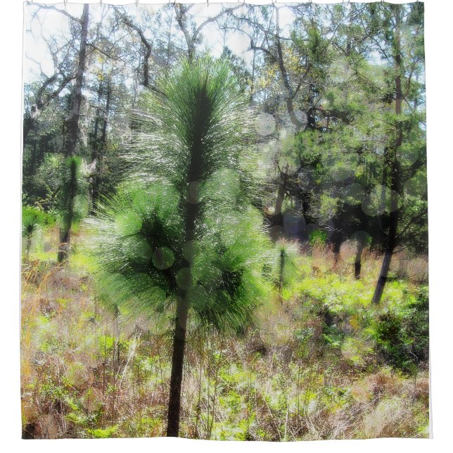 Growth 2718 Pine Tree  Shower Curtain (Front)