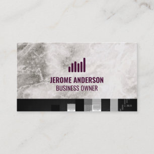 Growth Chart Icon   Stock Market Graph Business Card