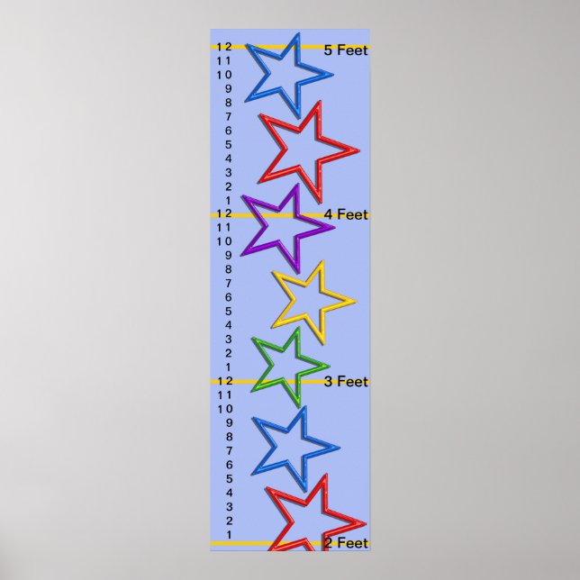 Growth Chart - Reach for the Stars Measurement (Front)