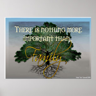 Growth family tree poster