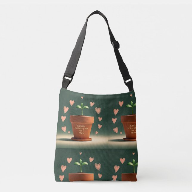 Growth Gratitude Glow Crossbody Bag (Front)