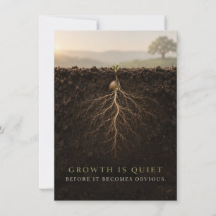 Growth Is Quiet Card