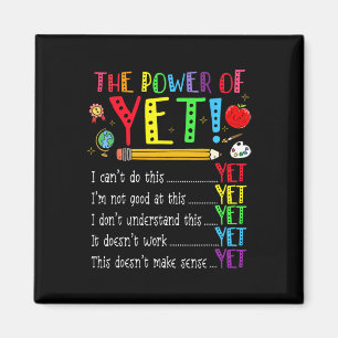 Growth Mindset Back To School Power Of Yet Positiv Magnet