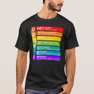 Growth Mindset Classroom Brain Motivational Teache T-Shirt