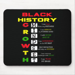 Growth Mindset Definition Cool Black History Month Mouse Pad