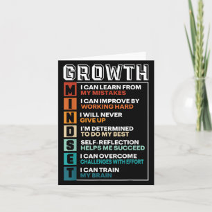 Growth Mindset Definition Motivational Quote Inspi Card