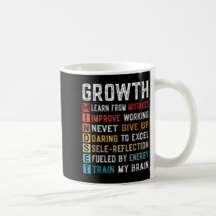 Growth Mindset Definition Motivational Self Confid Coffee Mug