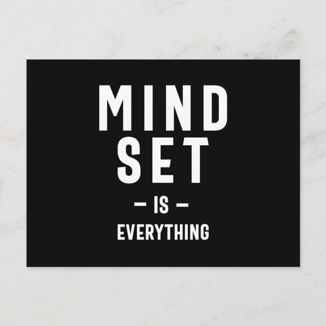 Growth Mindset Entrepreneur Teacher Fitness Motiva Postcard (Front)