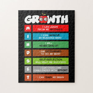 Growth Mindset Funny Classroom Brain Motivation Jigsaw Puzzle