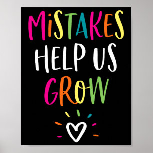 Growth Mindset  Positive Back to School Teacher St Poster