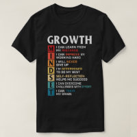 Growth Mindset Quote Positive Motivation Shirt