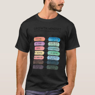 Growth Mindset Reframing Thoughts Motivation Entre T-Shirt