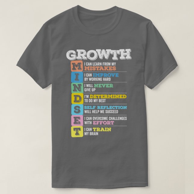 Growth Mindset T-Shirt (Design Front)