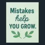 Growth Mindset Wall Art for kids<br><div class="desc">Teach resilience with this positive message perfect for classrooms or homeschool spaces.</div>