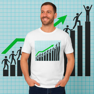 Growth Success Progress Bar Chart T-Shirt