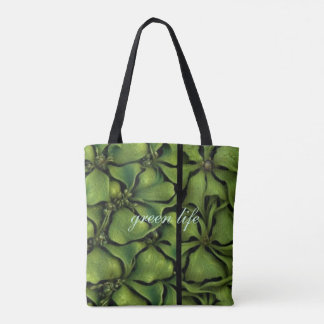 grren house tote bag