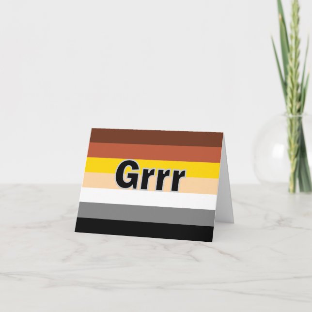 Grrr Greeting Card (Front)