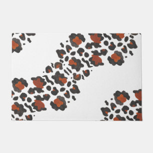 Grrr Wild Animal Print Oversized Chevron Doormat