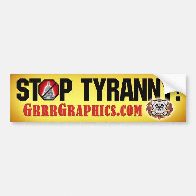 GrrrGraphics Bumper Sticker (Front)
