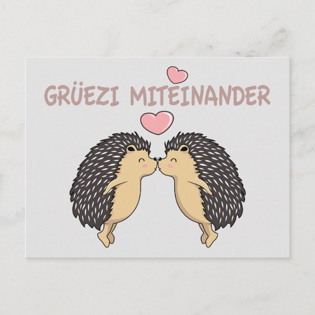Grüezi Miteinander, Switzerland Postcard (Front)