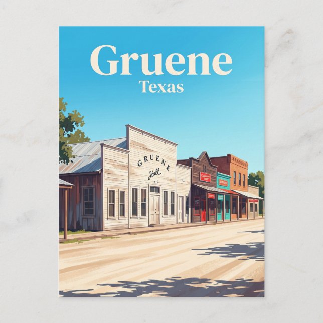 Gruene USA Postcard (Front)