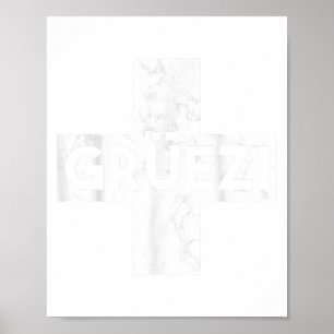 Grüessech Swiss Saying Grüezi Schweiz Poster