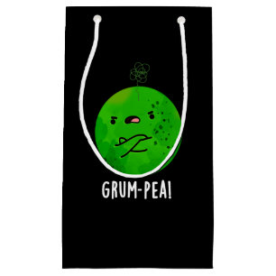 Grum-pea Funny Veggie Pun Dark BG Small Gift Bag