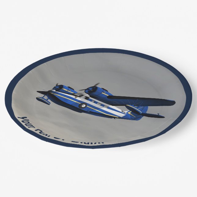 Grumman G-21 Goose Paper Plate (Angled)