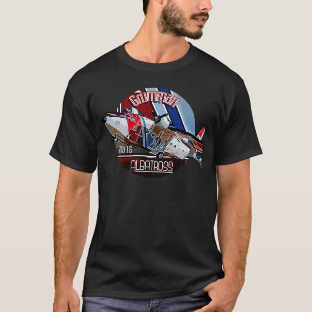 Grumman HU-16 Albatross Coast Guard Aircraft T-Shirt (Front)