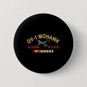 Grumman Ov-1 Mohawk Vietnam Veteran Ov-1 Aircraft  6 Cm Round Badge