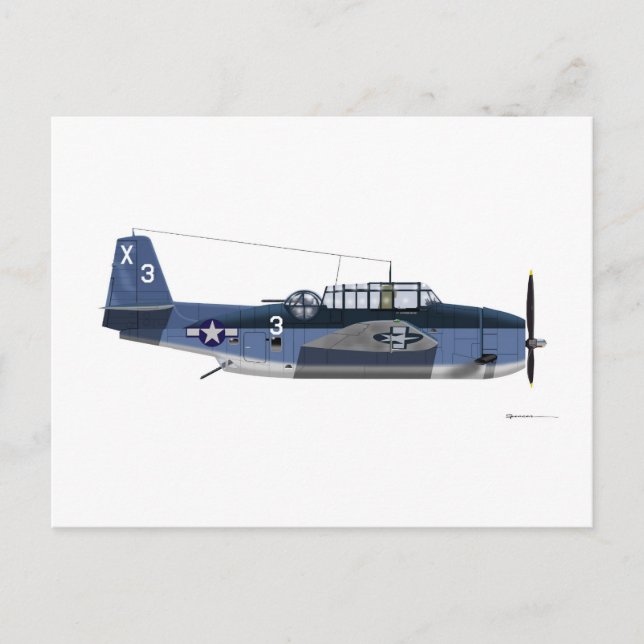 Grumman TBM Avenger Postcard (Front)